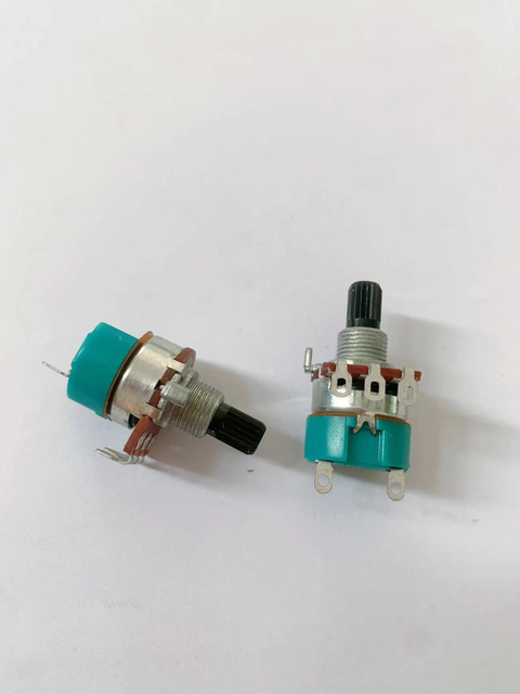 16mm Rotary Carbon Potentiometer with Switch and Soldering Pins